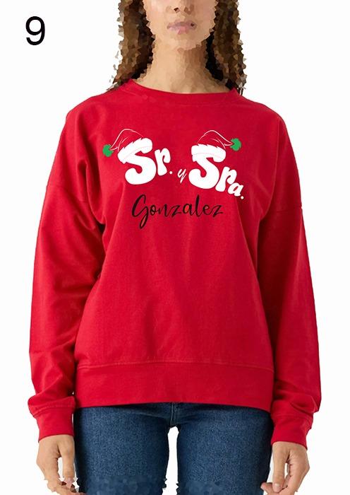 susana escribano Sudadera navideña para mujer hombre niño Personalizada Promoción por tiempo limitado