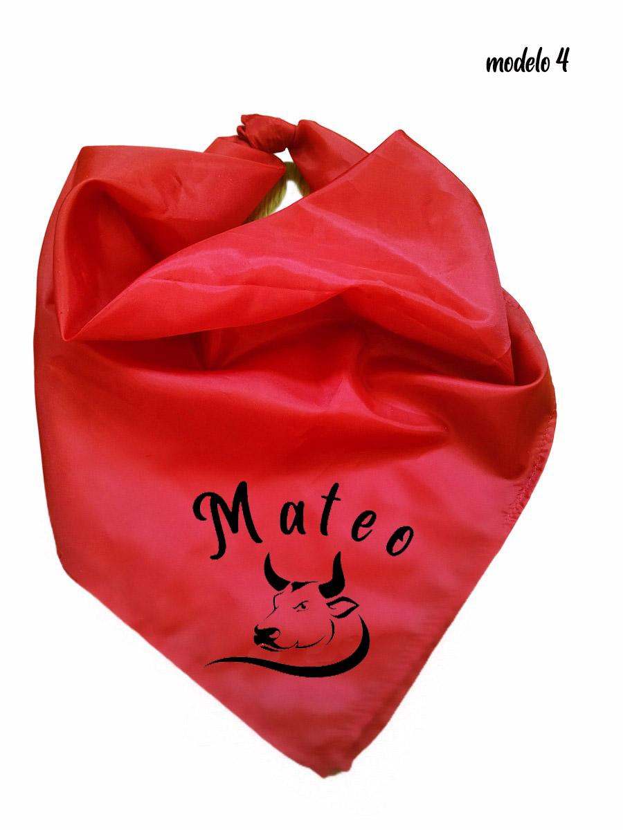 susana escribano Pañuelo rojo de fiesta Pañuelo fiestas patronales personalizado Solo hoy