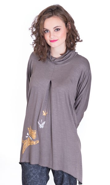 susana escribano Camiseta gris de manga larga Los más vendidos