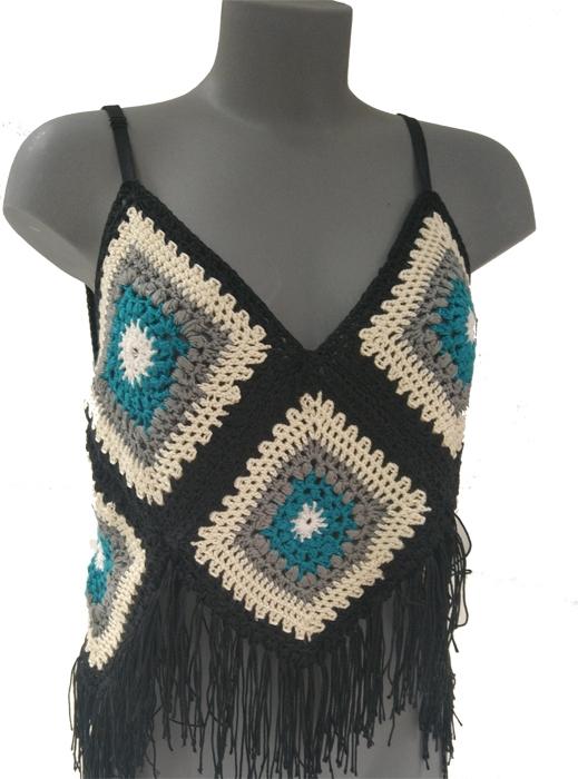 susana escribano Top. Blusa exclusiva de chochet Rebajas online