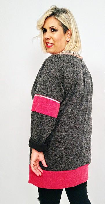 susana escribano Jersey de punto cuello pico Superdescuento