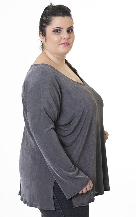 susana escribano Jersey de punto en color gris Tienda de fábrica