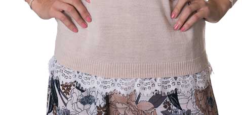 susana escribano Cardigan de punto delgado. Color camel Ahorra y exporta