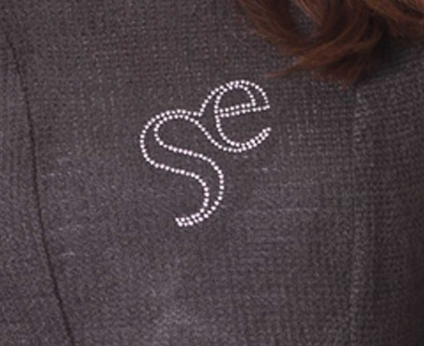 susana escribano Jersey lana de mujer. Logo strass SE Precios de Black Friday