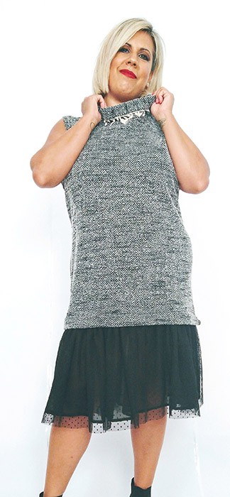 susana escribano Vestido pichi largo invierno Oferta exclusiva