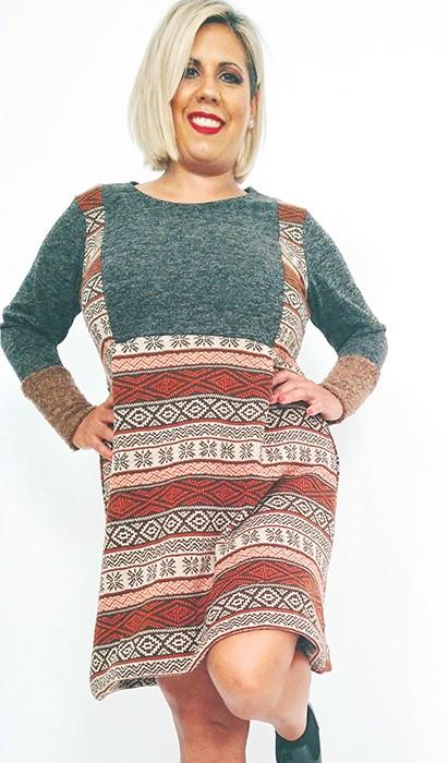 susana escribano Vestido de punto corto Descuento por venta flash