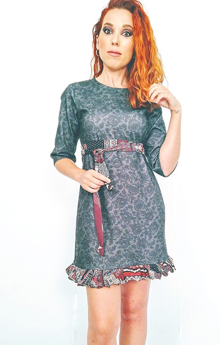 susana escribano Vestido ajustado corto manga francesa Ofertas de temporada