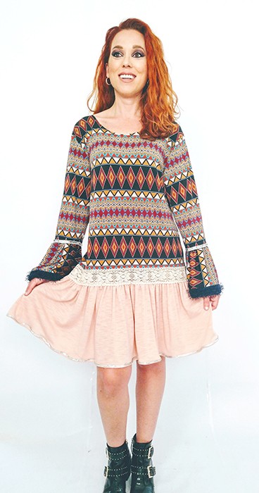 susana escribano Vestido ancho punto mujer Ofertas especiales