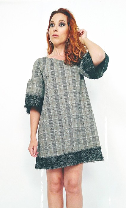 susana escribano Vestido camisero cuadros mujer Rebajas de fin de temporada