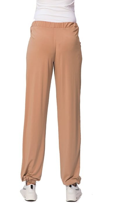 susana escribano Pantalon ancho en color camel ÚLTIMAS EDICIONES