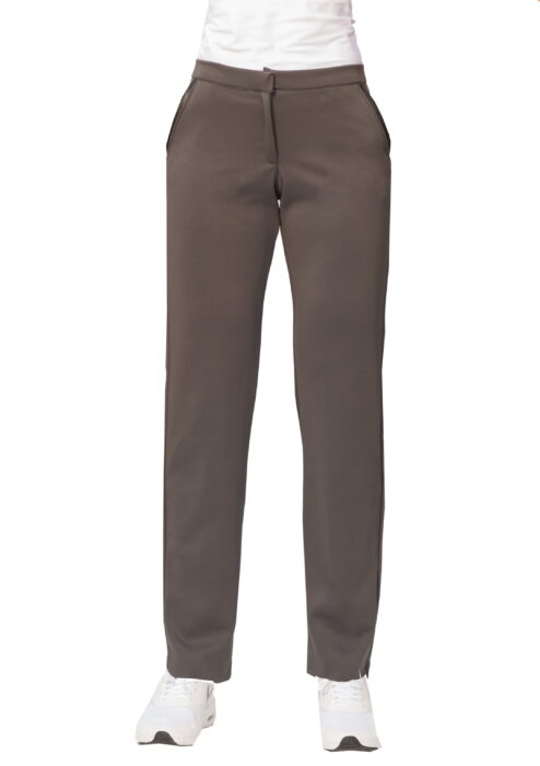 susana escribano Pantalon recto gris oscuro Último día