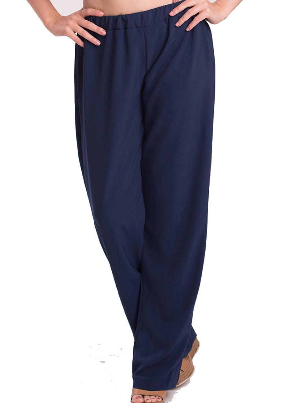 susana escribano Pantalon con goma en color navy Oferta especial de fábrica