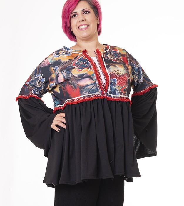 susana escribano Chaqueta con rizo en el bajo Promoción trimestral