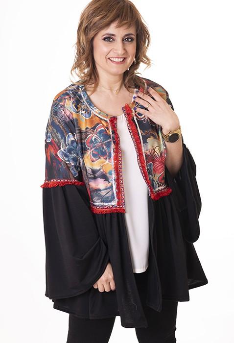 susana escribano Chaqueta con rizo en el bajo Promoción trimestral