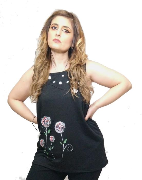 susana escribano Camiseta tirante holgada.Ropa de mujer rebajas En línea