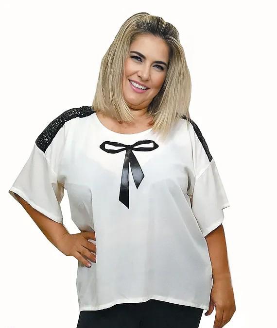 susana escribano Blusa de crep Outlet online
