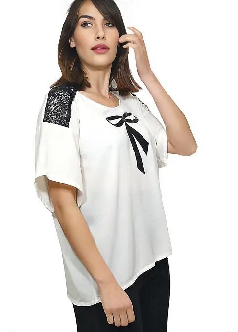 susana escribano Blusa de crep Outlet online