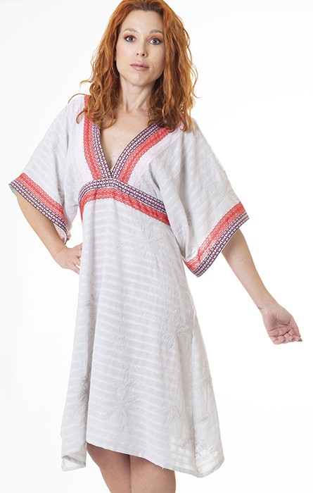 susana escribano Vestido kimono. Manga corta Rebajas de fábrica