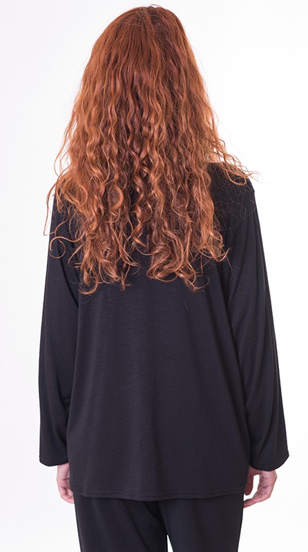 susana escribano Camiseta de manga corta. Color negro Oferta especial