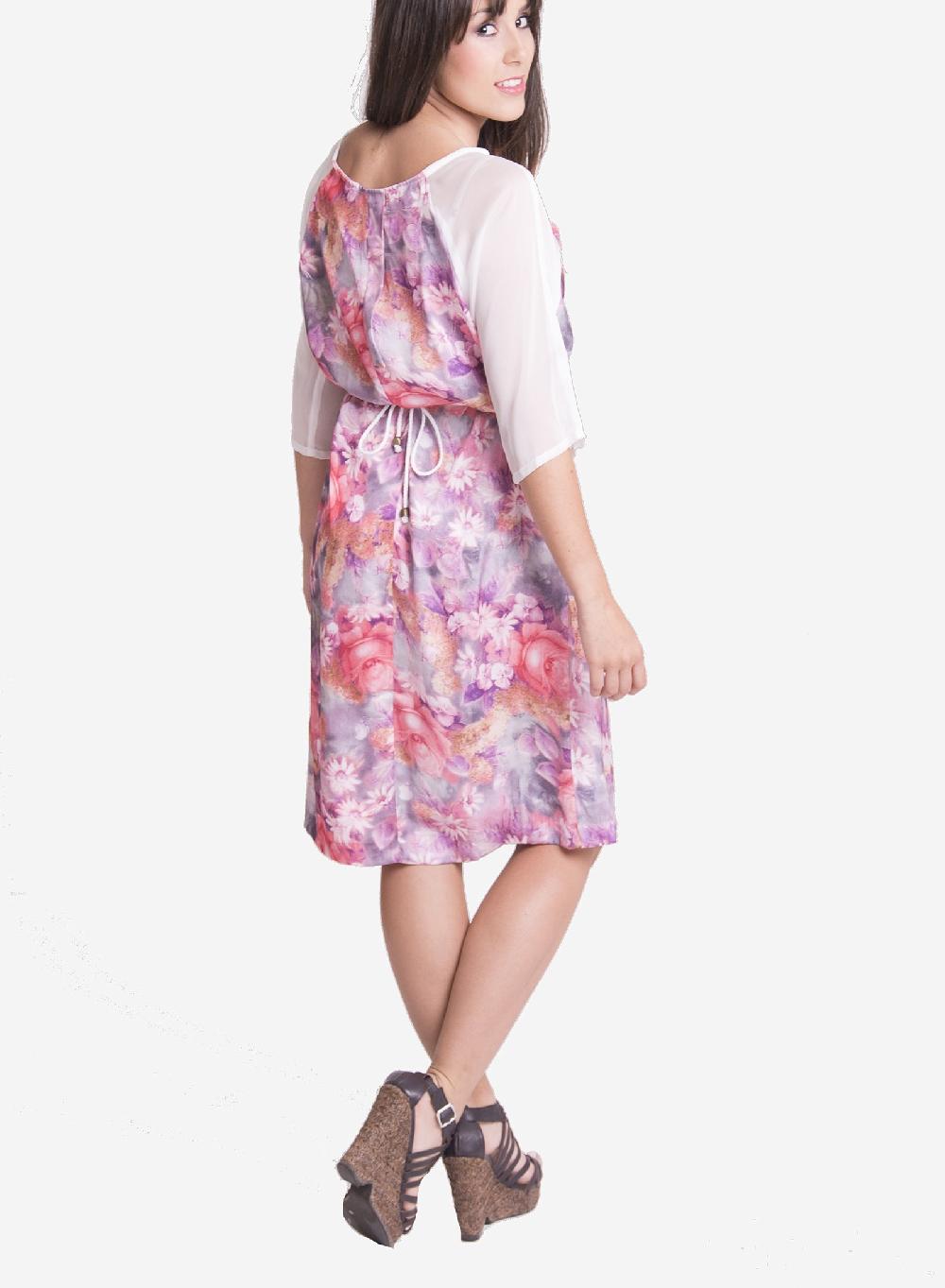 susana escribano Vestido de raso en color rosa Grandes ahorros