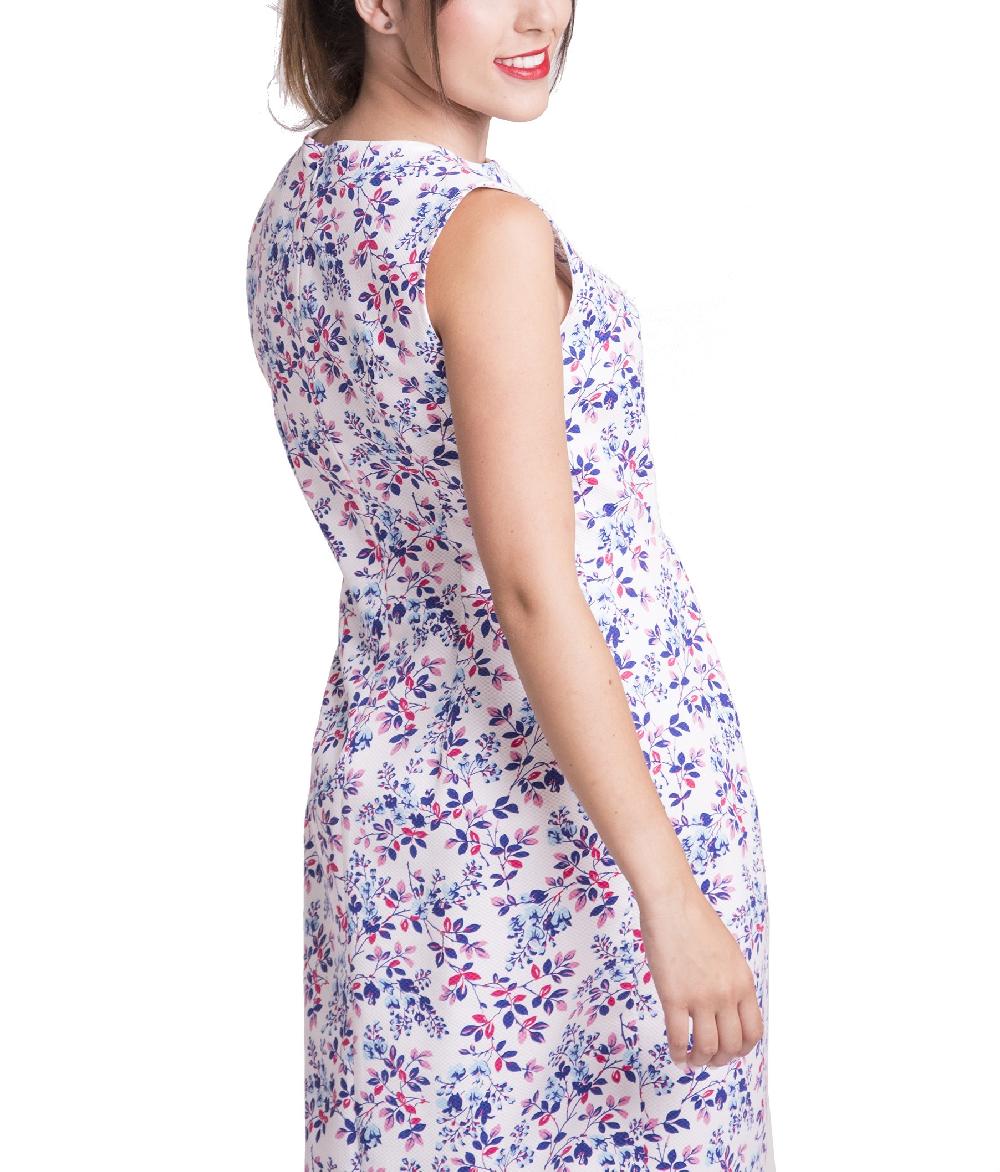 susana escribano Vestido de pique con florecillas Rebajas de fin de temporada