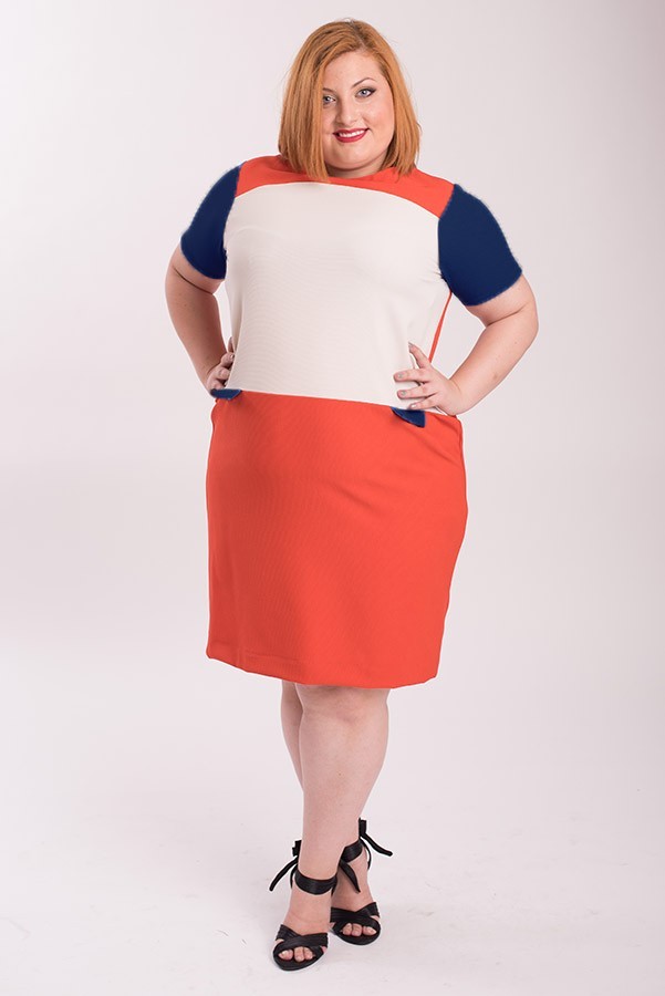 susana escribano Vestido verano tricolor horizontal Precio ultrabajo
