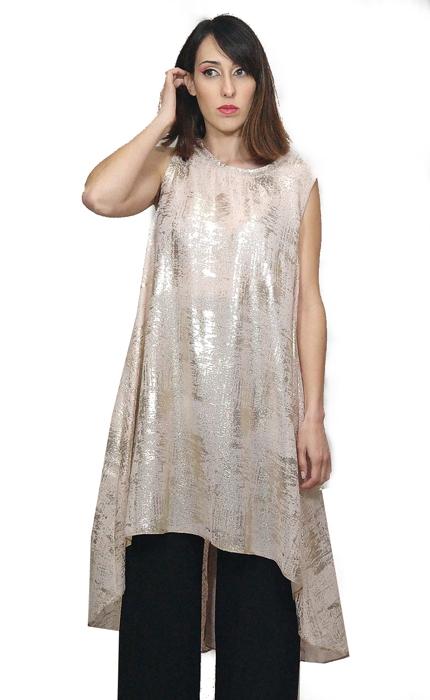 susana escribano Vestido dorado largo informal. ofertas de ropa en línea Outlet online