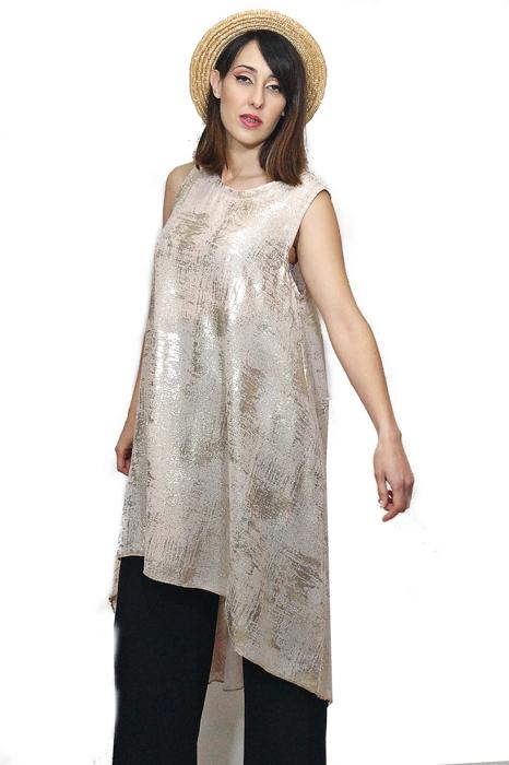 susana escribano Vestido dorado largo informal. ofertas de ropa en línea Outlet online
