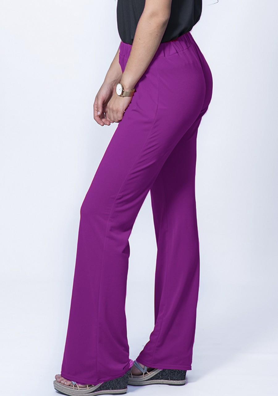 susana escribano Pantalon talla grande color fucsia En oferta