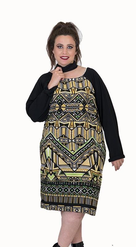 susana escribano Vestido amarillo de manga larga Rebajas online