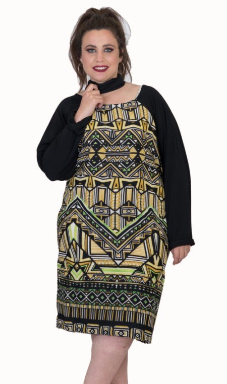 susana escribano Vestido amarillo de manga larga Rebajas online