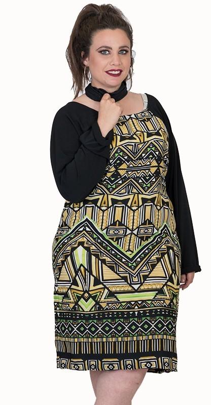 susana escribano Vestido amarillo de manga larga Rebajas online