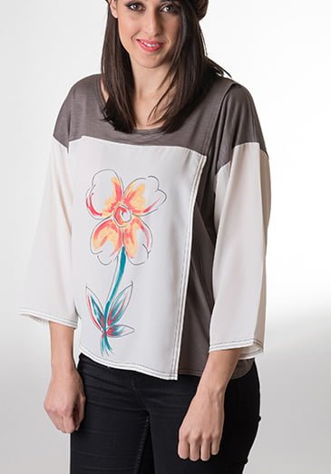 susana escribano Camiseta corta y ancha. Dibujo exclusivo Precio de fábrica