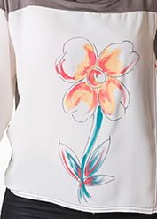 susana escribano Camiseta corta y ancha. Dibujo exclusivo Precio de fábrica