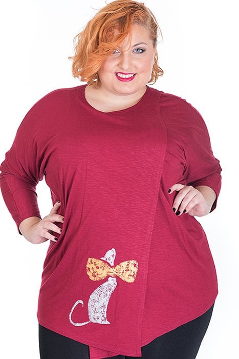 susana escribano Camiseta asimetrica en manga larga Oferta especial de fábrica