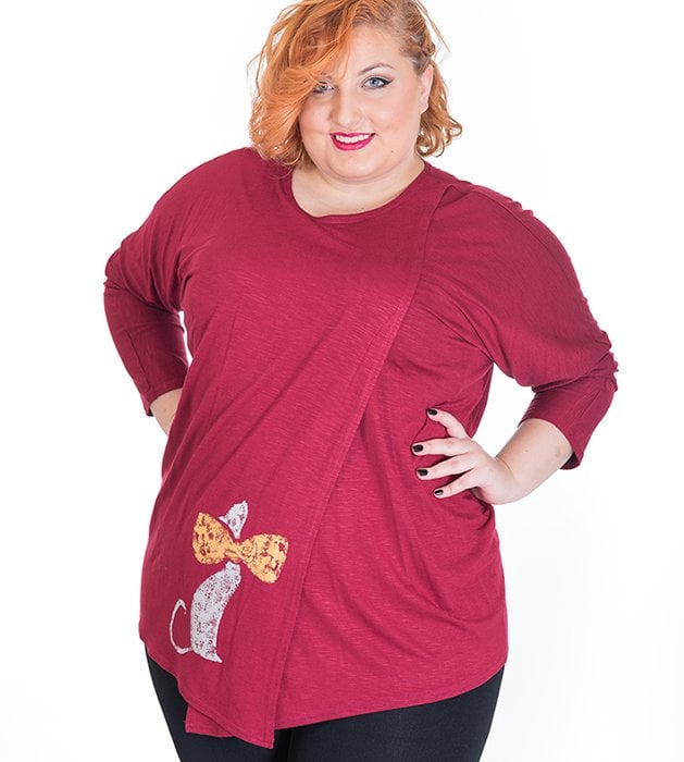 susana escribano Camiseta asimetrica en manga larga Oferta especial de fábrica