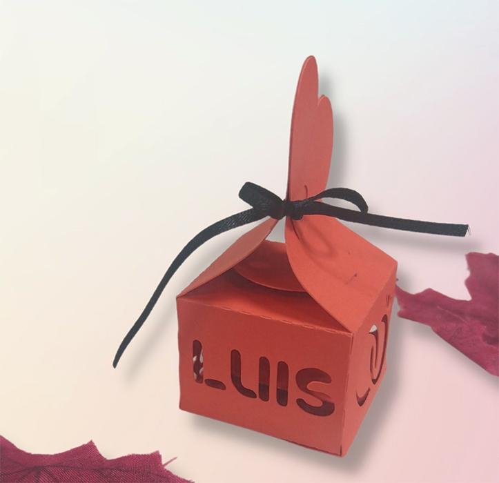 susana escribano Cajita personalizada detalle para boda Grandes ahorros
