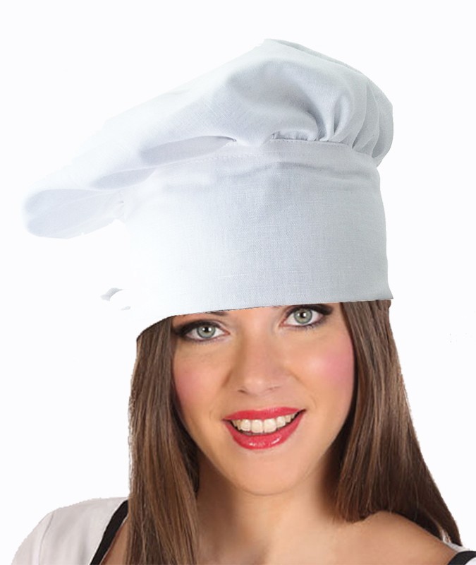 susana escribano Gorro de chef en color blanco de lino. Regalos originales para San Valentin Promoción por tiempo limitado