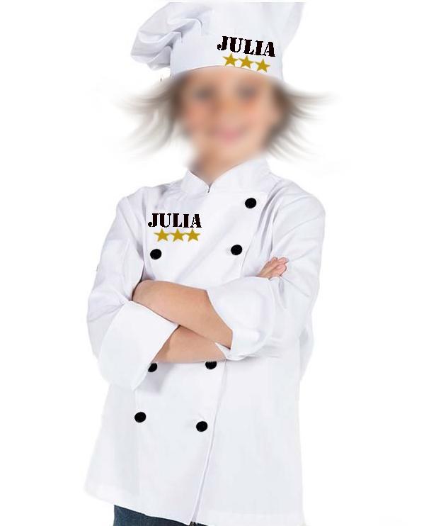 susana escribano Chaquetilla y gorro cocinero niño Oferta especial de fábrica