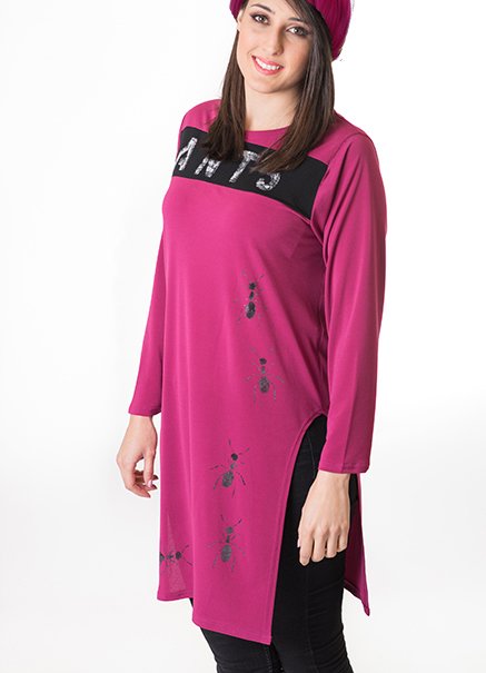 susana escribano Camiseta extra larga vestido Envío internacional gratuito