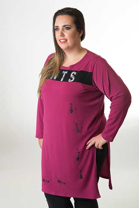 susana escribano Camiseta extra larga vestido Envío internacional gratuito