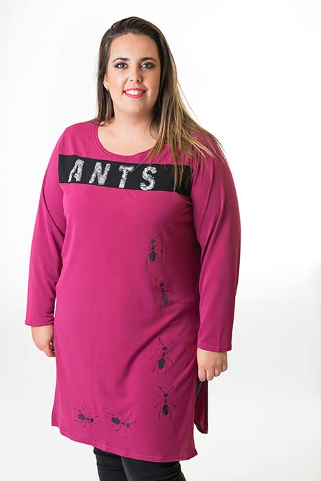 susana escribano Camiseta extra larga vestido Envío internacional gratuito