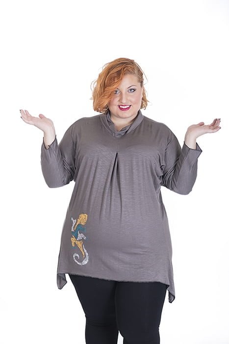 susana escribano Camiseta con tonos metal con dibujo Limitado a 3 días