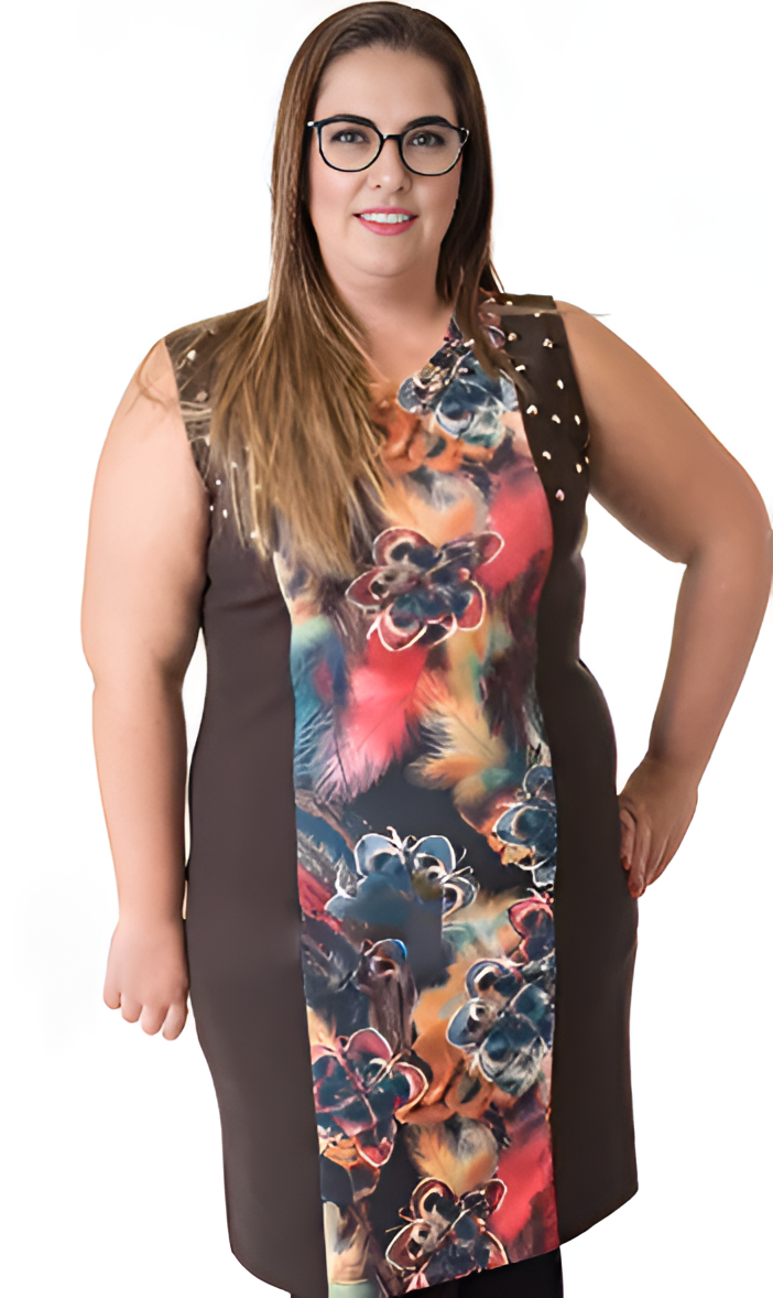 susana escribano Vestidos moda mujer adorno tachuelas