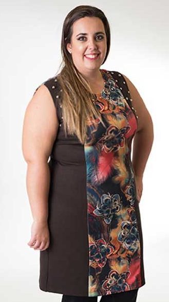 susana escribano Vestidos moda mujer adorno tachuelas Rebajas de fin de temporada