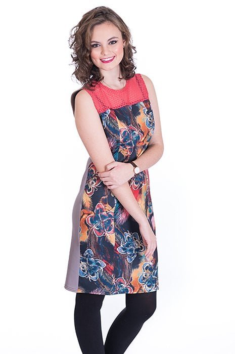 susana escribano Vestido de mujer con plumeti En línea