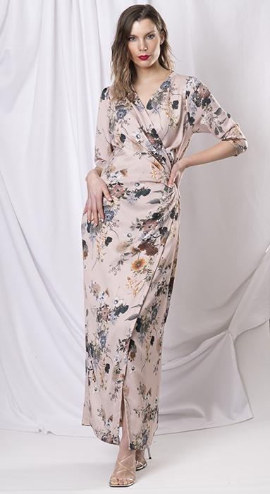 susana escribano Vestido midi drapeado Outlet online