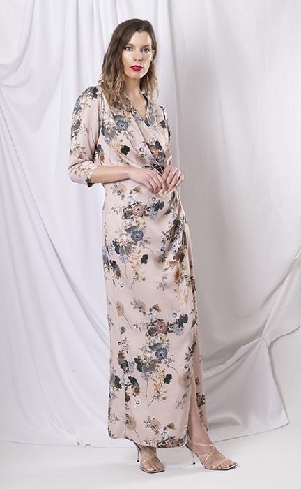 susana escribano Vestido midi drapeado Outlet online