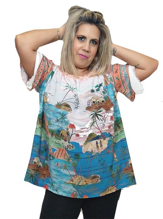 susana escribano Blusa escote barco Rebajas online