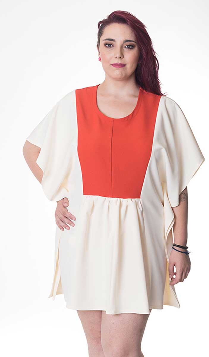 susana escribano Una blusa original diferente. Naranja Último día